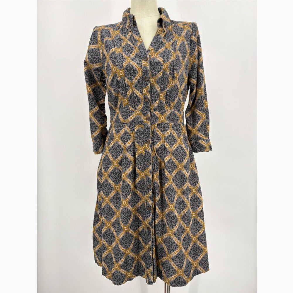 Anthropologie Maeve Wightwick Manor Long Sleeve Dress, Size 4
